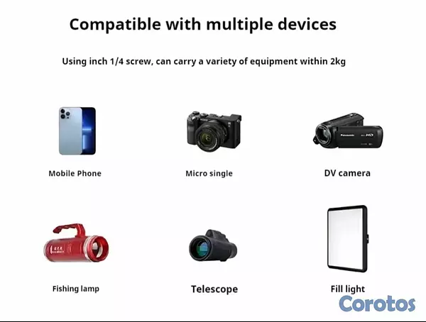 camaras y audio - Tripode profesional 55.5 pulgadas para cámaras tipo DSL y celulares 9
