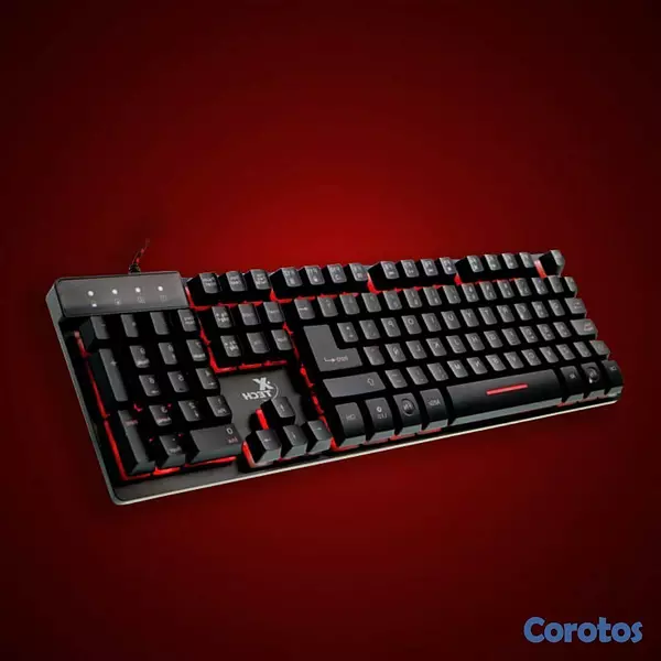 computadoras y laptops - TECLADO GAMER XTECH XTK-520S, USB, ESPAÑOL, MULTIMEDIA, LUZ DE FONDO 3 COLORES 2