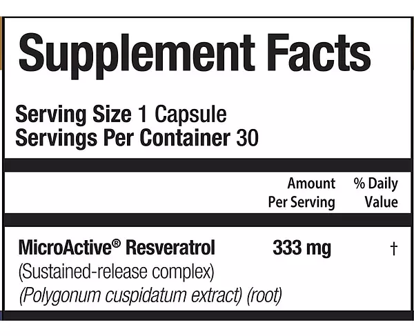 Salud y Equipamiento Médico - Teaveli Resveratrol 30 Cápsulas 2