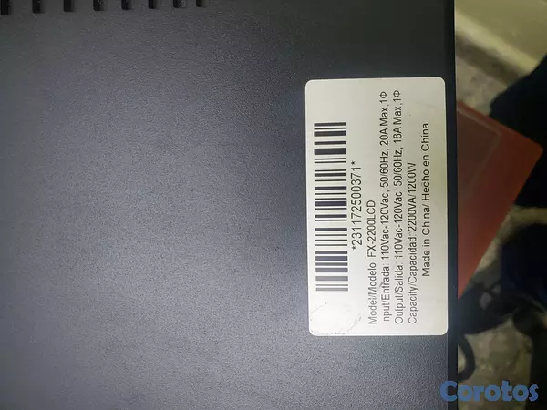 computadoras y laptops - UPS Forza 2200va con Pantalla LCD 3