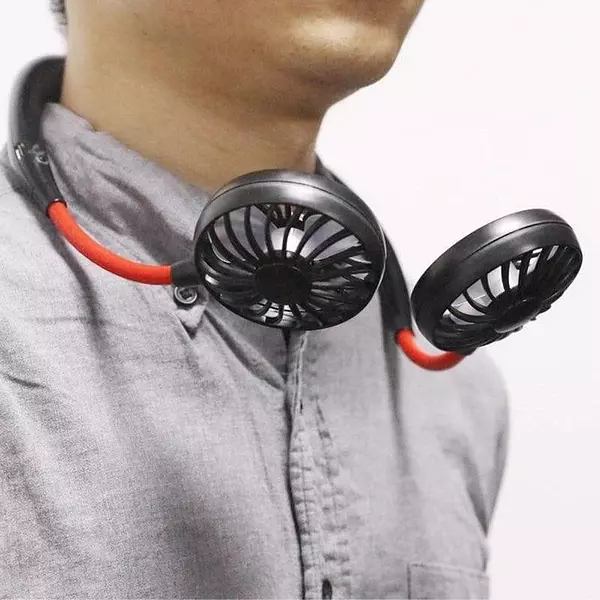 otros electronicos - Mini Ventilador USB portátil para el cuello con batería recargable Abanico 5