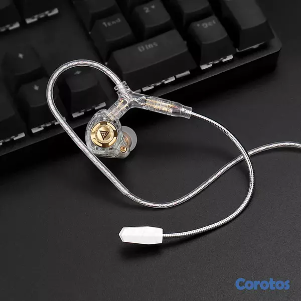 camaras y audio - Cable modular audio c/Mic para gaming QKZ Q7-Max 2