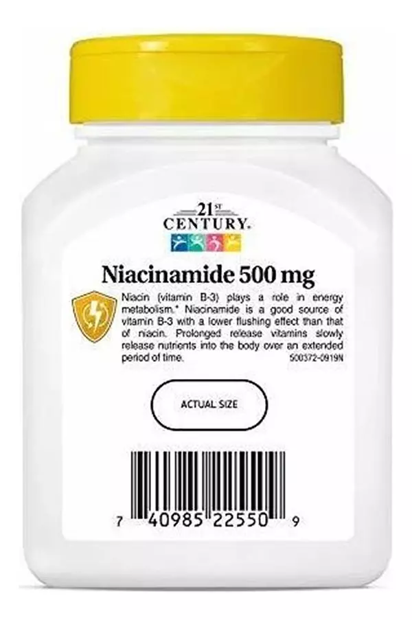 Salud y Equipamiento Médico - Niacinamida 21st Century 500 Mg110 Tabletas Liberacion 4