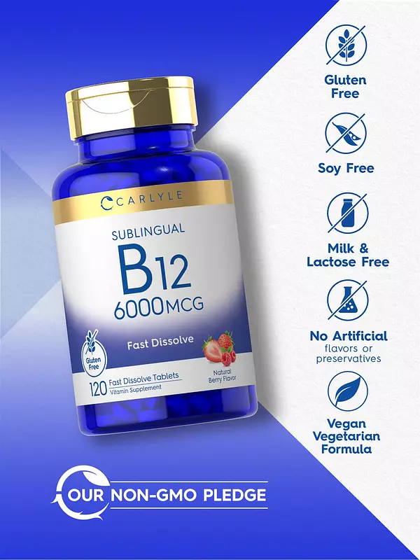 Salud y Equipamiento Médico - Carlyle Vitamina B-12 6000mcg 5