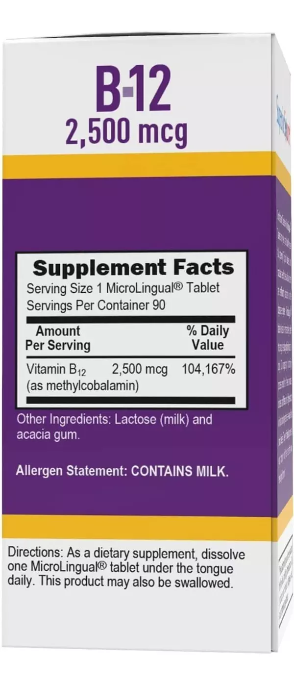 Salud y Equipamiento Médico - Vitamina B12 90 tabetas Superior Soul 2