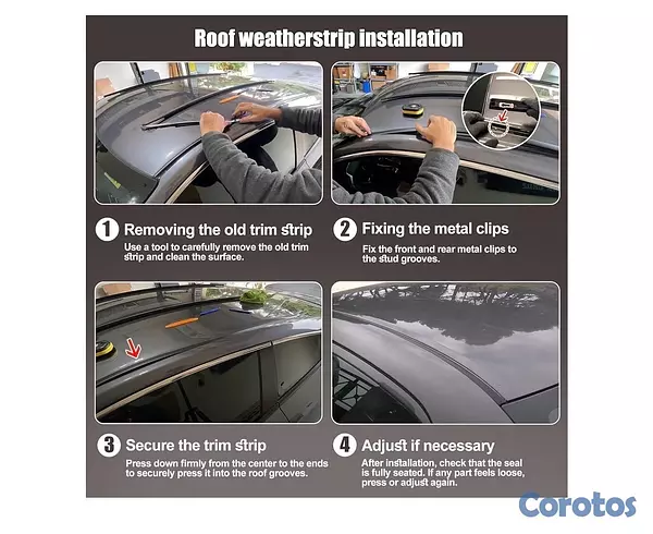 accesorios para vehiculos - Goma para goteo de techo carro Honda Civic 3