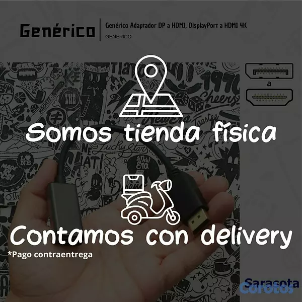 accesorios para electronica - Genérico Adaptador DP a HDMI 3