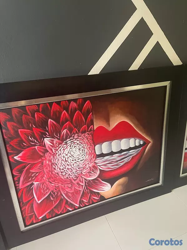 decoración y accesorios - vendo juego de 3 cuadros valorados en RD$8000 pesos de oportunidad en RD$3000 2