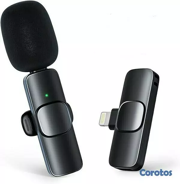 accesorios para electronica - Microfono inalambrico para iPhone y tipo c ideal para entrevista 1