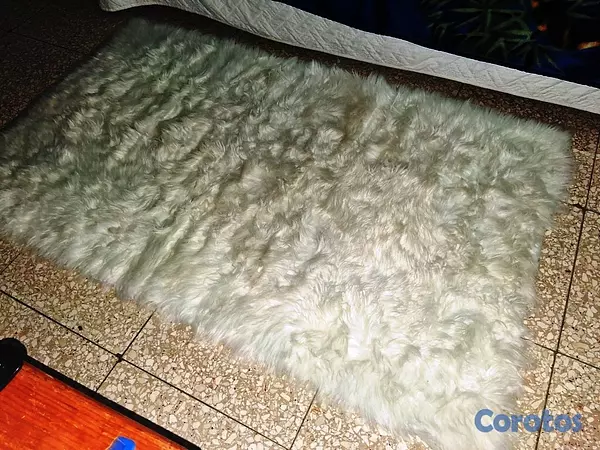 decoración y accesorios - ¡Suavidad de Lujo! Alfombra Puff Blanco Perla (5x3 6