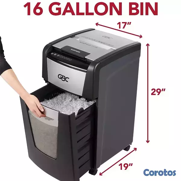 impresoras y scanners - TRITURADOR DE PAPEL GBC 300 HOJAS  Y 10 HOJAS MANU 2