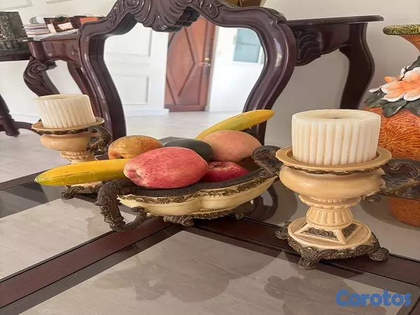 decoración y accesorios - Juego de frutero decorativo resistente y elegante 4