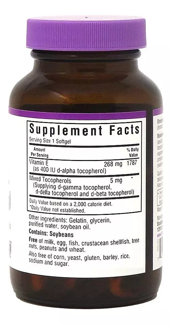 Salud y Equipamiento Médico - Vitamina E Bluebonnet 100 Cap 2