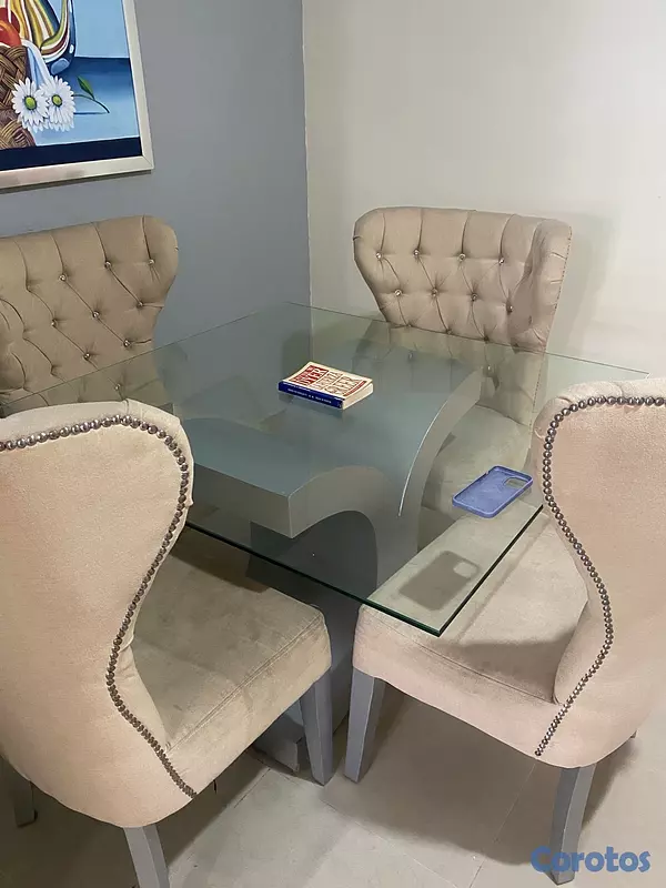 muebles y colchones - comedor 4 sillas como juego 9/10
 2