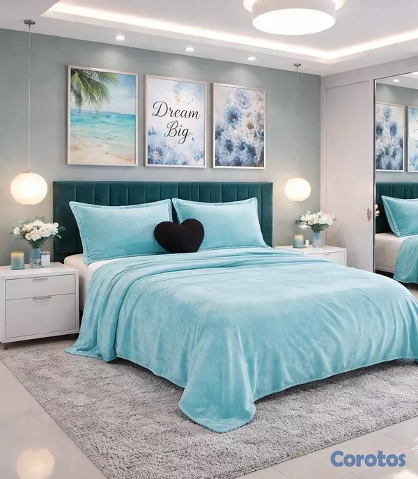 muebles y colchones - juego de frisas suave para cama de 60 
 2