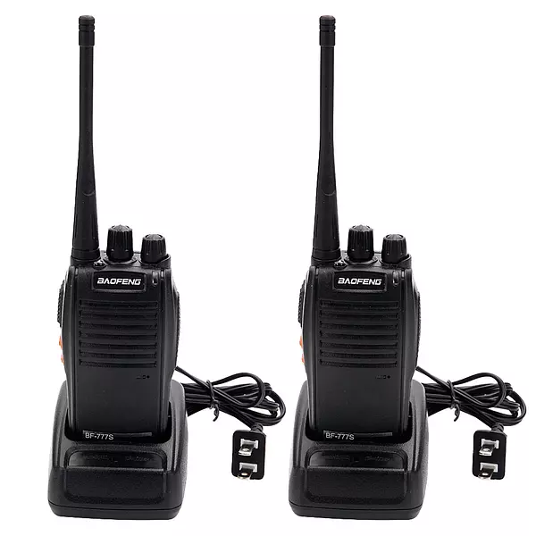 otros electronicos - 2 DOS Radios De Comunicacion Baofeng, DOS PIEZAS Con Auriculares WALKIE TALKIE 4