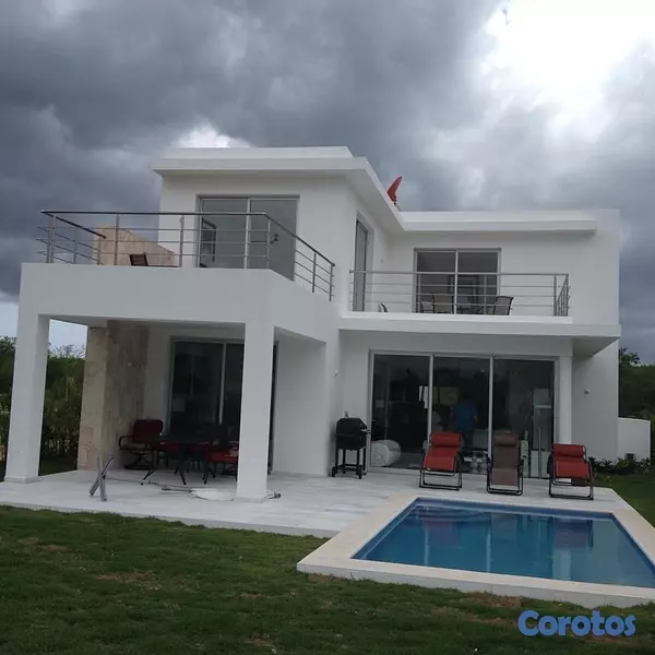 casas vacacionales y villas - venta de Villa amueblada con piscina en playa nueva Romana República Dominicana  6
