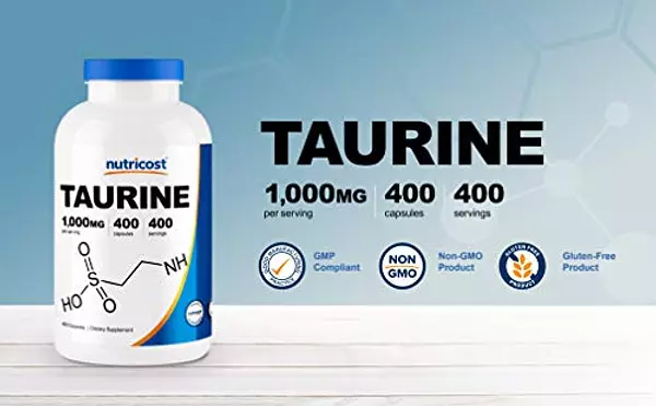 Salud y Equipamiento Médico - Nutricost Taurina 1000mg, 400 Capsulas 5