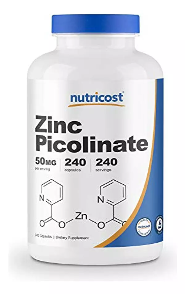 Salud y Equipamiento Médico - Nutricost Zinc Picolinato 50 Mg, 240 Capsulas Vegetarianas - 2