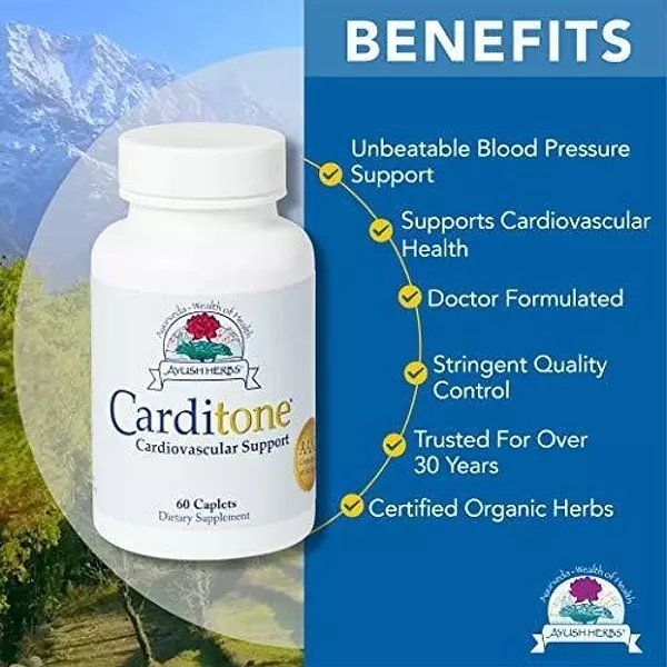 Salud y Equipamiento Médico - Ayush Herbs Carditone, Suplemento Herbal De Apoyo Cardiovascular 3