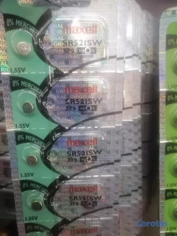accesorios para electronica - Cajas pilas 377 371 y mas de marca Maxell original 5