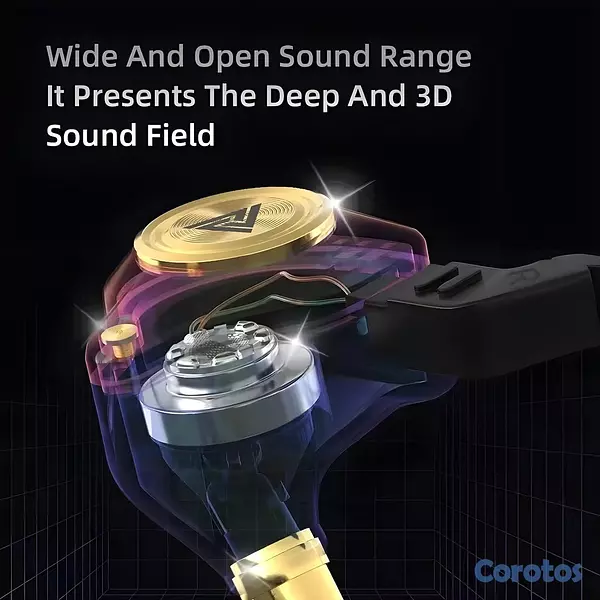 camaras y audio - Audífonos QKZ AK3 HiFi Auriculares Monitor  Micróf 5