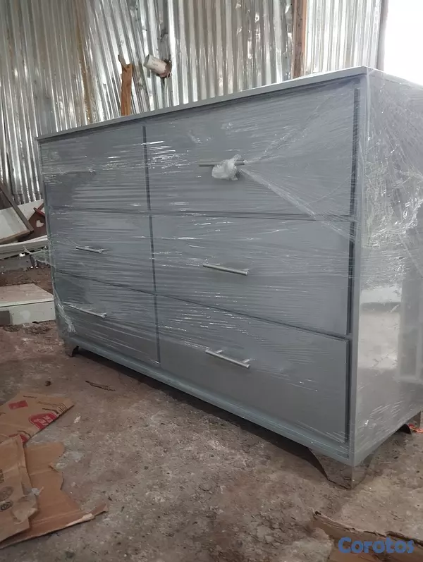 muebles y colchones - Gavetero color gris moderno  2