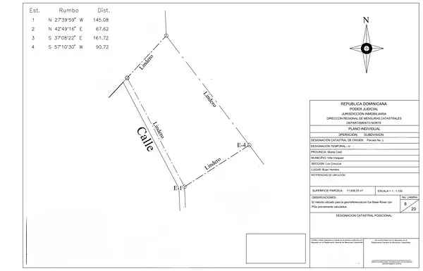 solares y terrenos - Solares /Terrenos en Venta BUEN HOMBRE,MONTECRISTI 1
