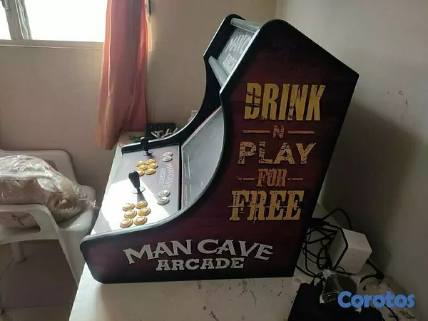 consolas y videojuegos - Gabinete Arcade Bartop con botones 5