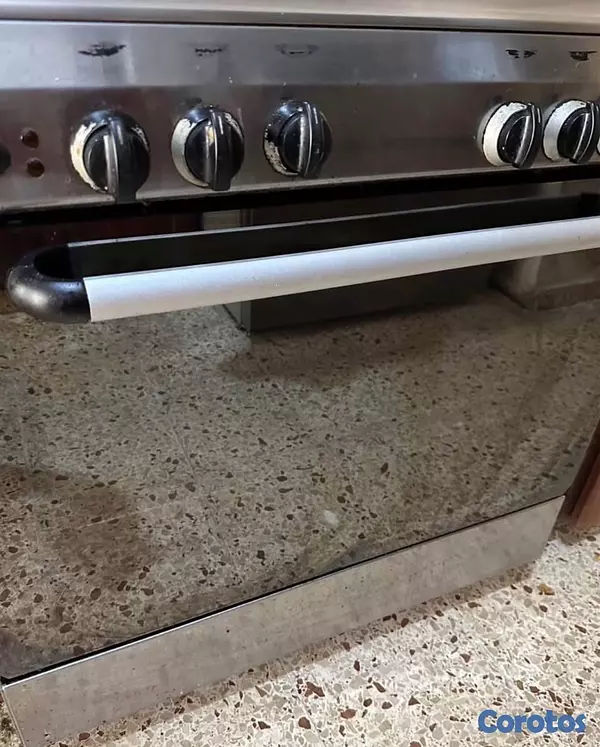 cocina - ESTUFA USADA DE 30 CROMADA 5 HORNILLAS GRATINADOR MÁS HORNO  4