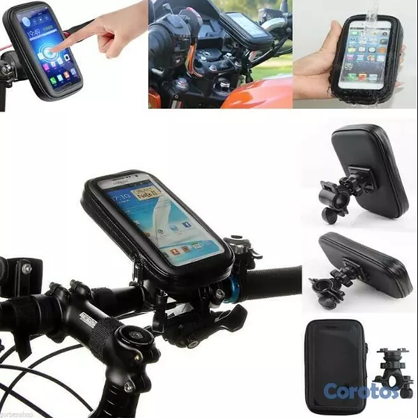 bicicletas y accesorios - Soporte para teléfono impermeable para motor o bicicleta 3