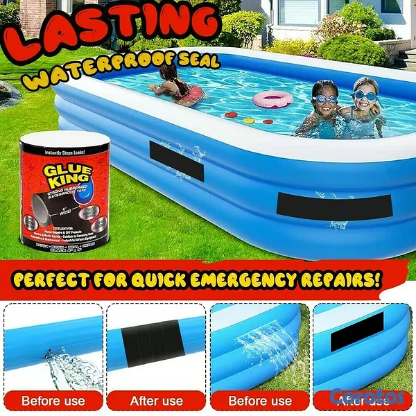 herramientas, jardines y exterior - CINTA PARA TAPAR GOTERAS GLUE KING 4" 5