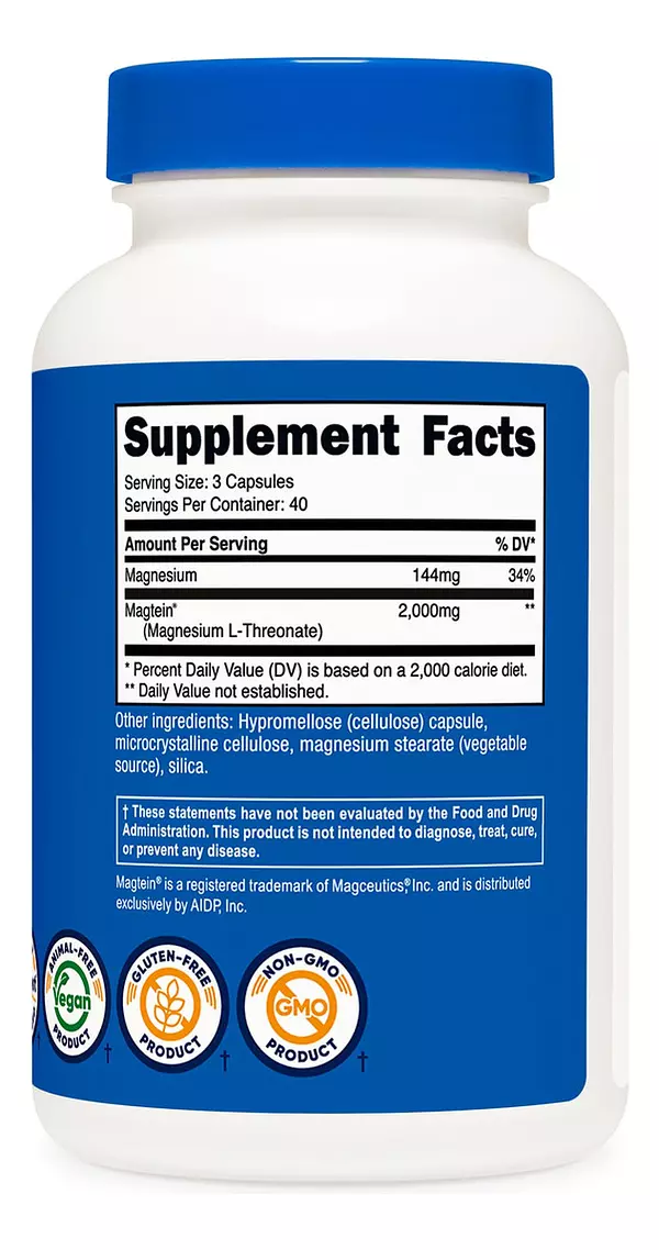 Salud y Equipamiento Médico - Magtein L-threonate As Magtein 2000 Mg-nutricost 6