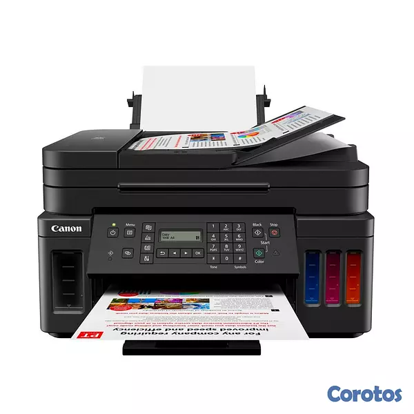 impresoras y scanners - MULTIFUNCIONAL CANON G7010  (IMPRIME, COPIA, ESCANEA, FAX), SISTEMA TINTA CONTIN 3