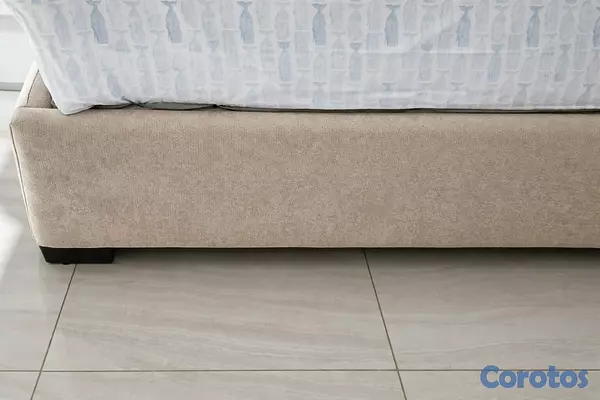 muebles y colchones - Base de cama tamaño queen con espaldar y sin colchón 3