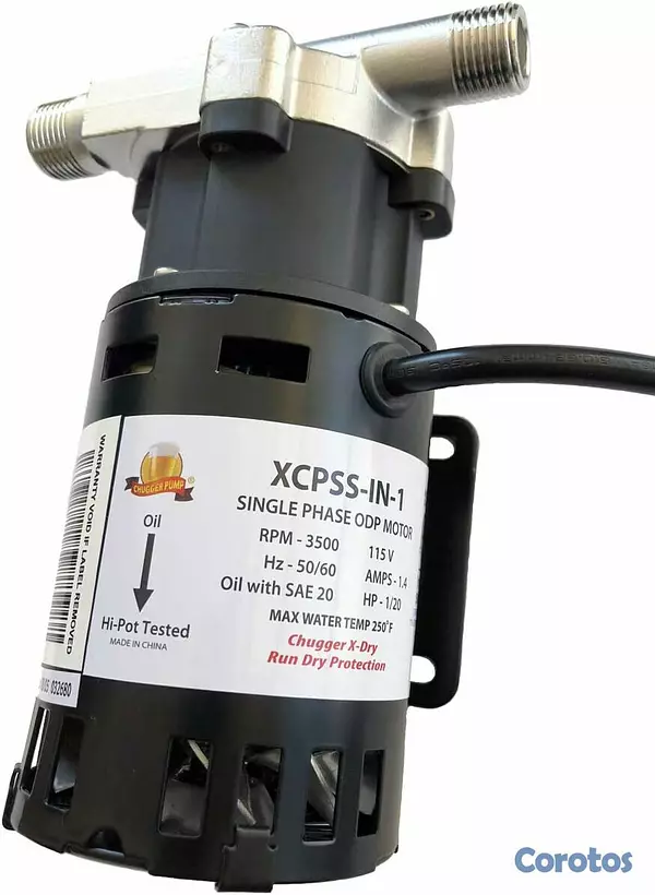equipos profesionales - Bomba inoxidable 1/20 hp liquidos alimenticios 4