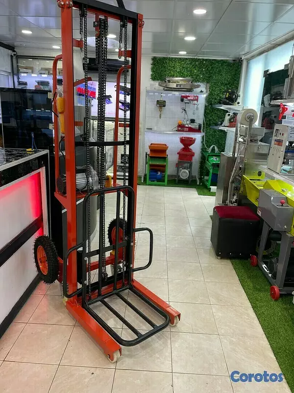 equipos profesionales - Montacargas grua Carretilla de 3 metros de elevacion electrico de 200KG 10