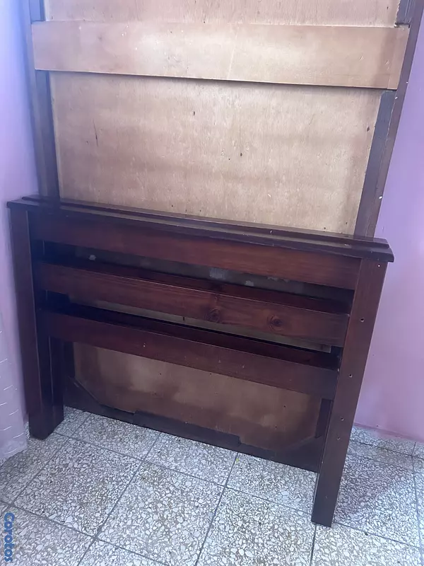 muebles y colchones - Base de Cama de en Caoba Twin 2