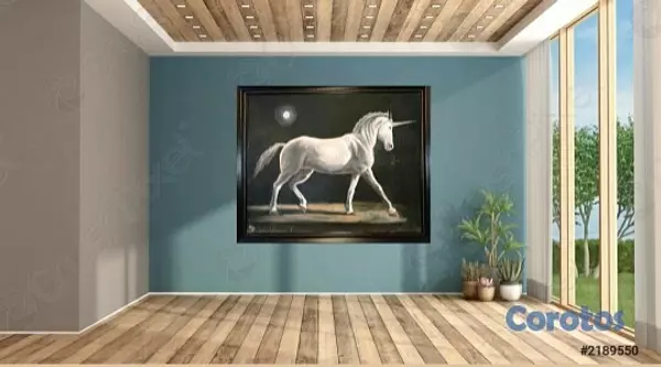 decoración y accesorios - Cuadro de Unicornio de Milvio Salcedo 2