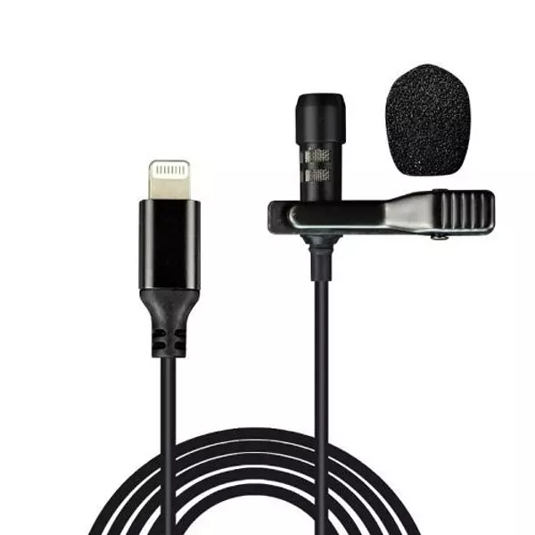accesorios para electronica - Micrófono Solapa Lavalier omnidireccional puerto lightening IPHONE
 6