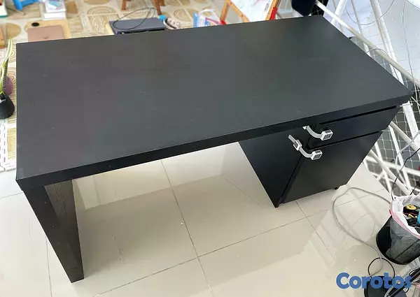 muebles y colchones - IKEA MALM escritorio negro-marrón | Armado |Gazcue 2