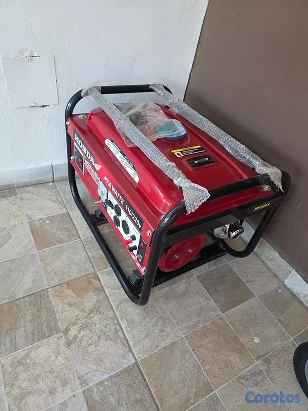 negocios en venta - planta eléctrica de 4.5 kw honde de gasolina encendida pir halon y por llave  3