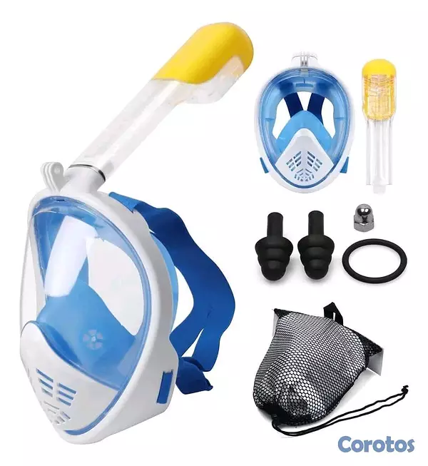 hobby y coleccion - Máscara De Buceo Snorkel Full Face Antiempañante 6