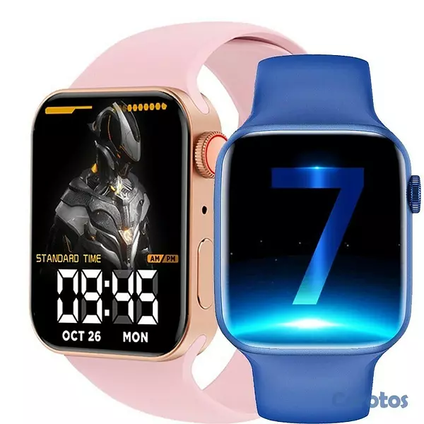 accesorios para electronica - Reloj inteligente T100 MAX BIG 2.0 serie 7 con carga inalambrica 45 mm 3