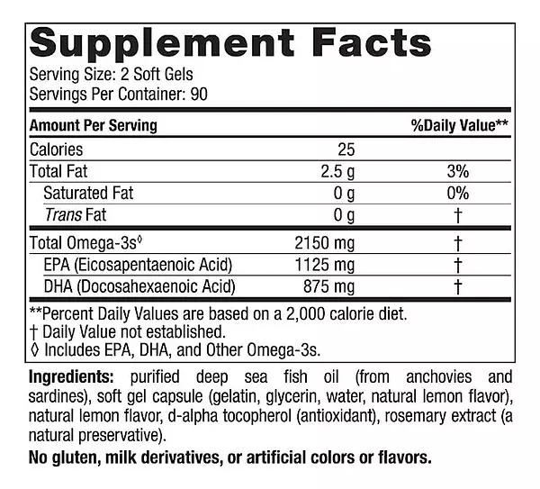 Salud y Equipamiento Médico - Omega 3 180caps Nordic Naturals 2