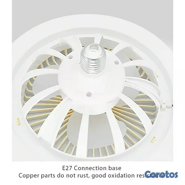decoración y accesorios - LAMPARA ABANICO CON CONTROL JQ-1128 5