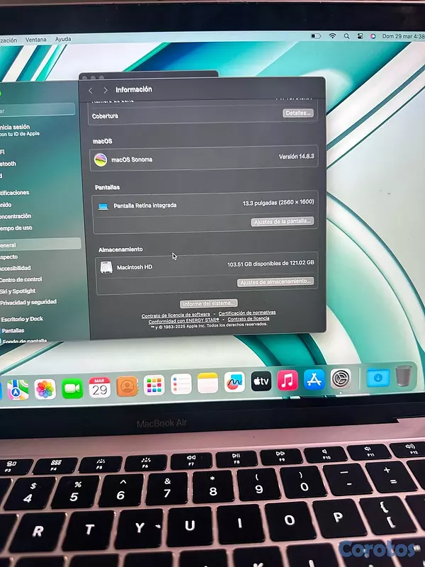 computadoras y laptops - MacBook Air 2018 3