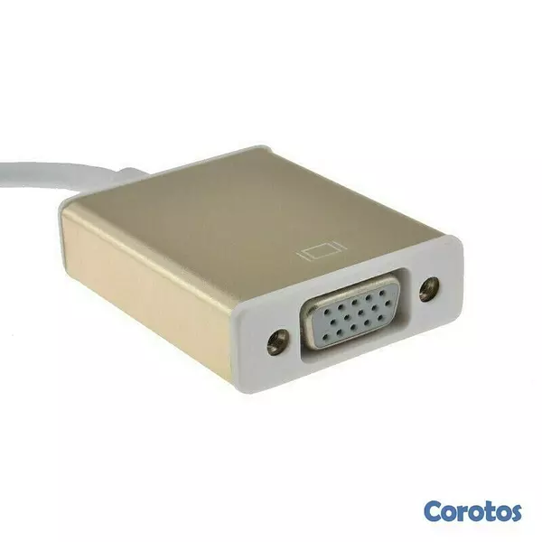 accesorios para electronica - Convertidor Tipo C USB 3.1  macho a VGA Adaptador de cable de enchufe. 2