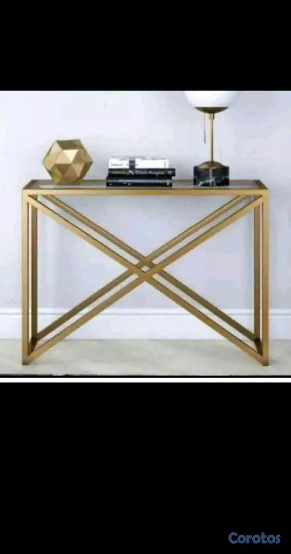 decoración y accesorios - repisa con espejo y cristal  3