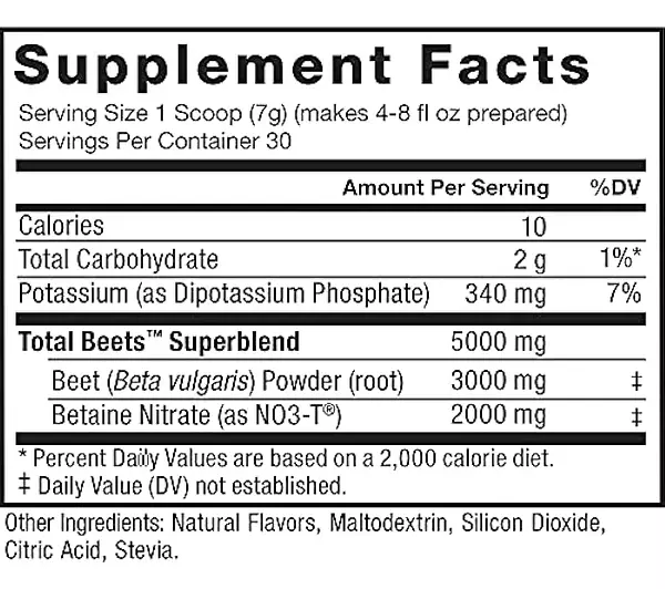 Salud y Equipamiento Médico - Total Beets Drink Mix Superalimento En Polvo Con Nitratos 4